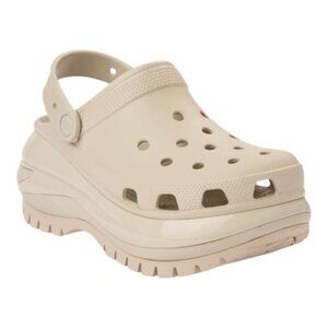 NWT Crocs Classic Mega Crush Clog - Color: Bone - Size: Men 7 /Women 9 (25.4 cm)